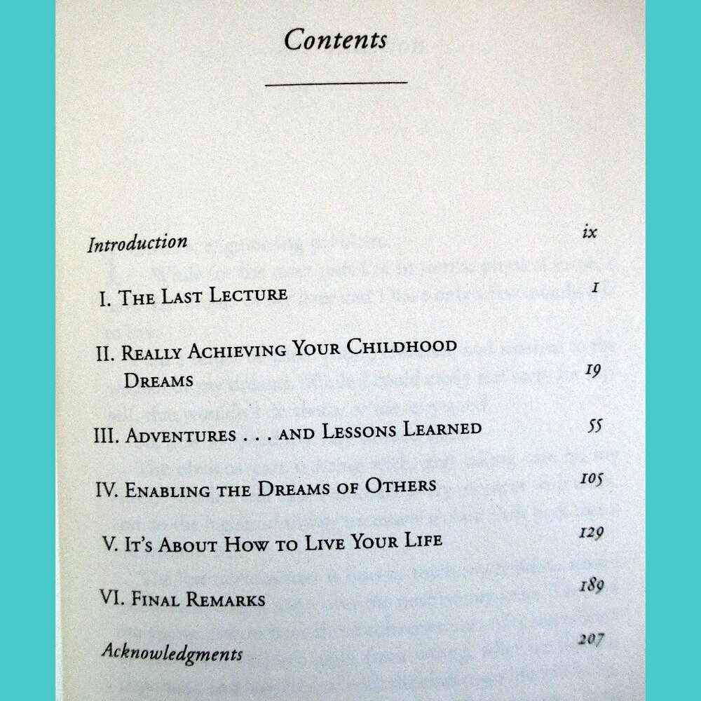 Book: The Last Lecture, by Randy Pausch with Jeffrey Zaslow - Picture 4 of 12